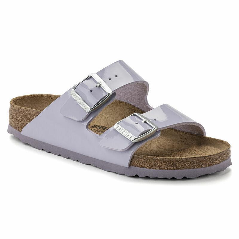 Birkenstock Lak Birko Flor Arizona Dame Lilla | DK 57ILH